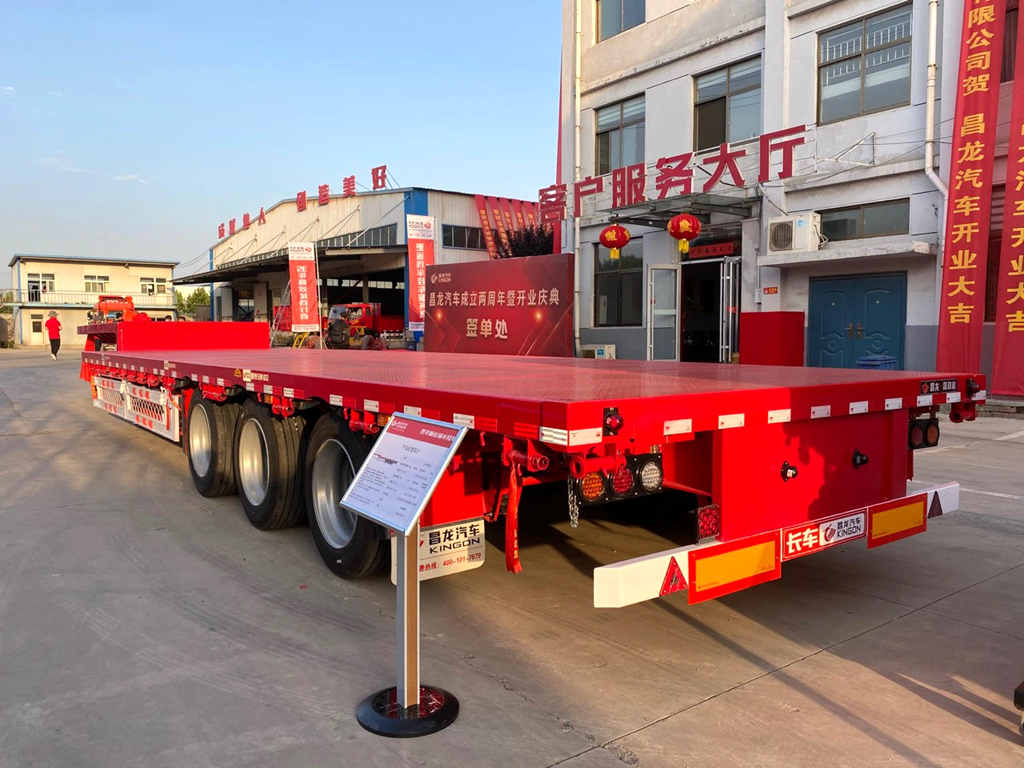亮点满满!详解昌龙汽车13.75米低平板半挂车 - 第2张 - 提加商用车网 亮点满满!详解昌龙汽车13.75米低平板半挂车 - 第2张