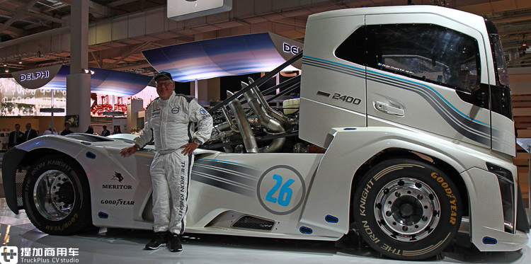 2400马力，迄今为止速度最快的卡车，带您近距离体验沃尔沃钢铁骑士赛车 - 第4张