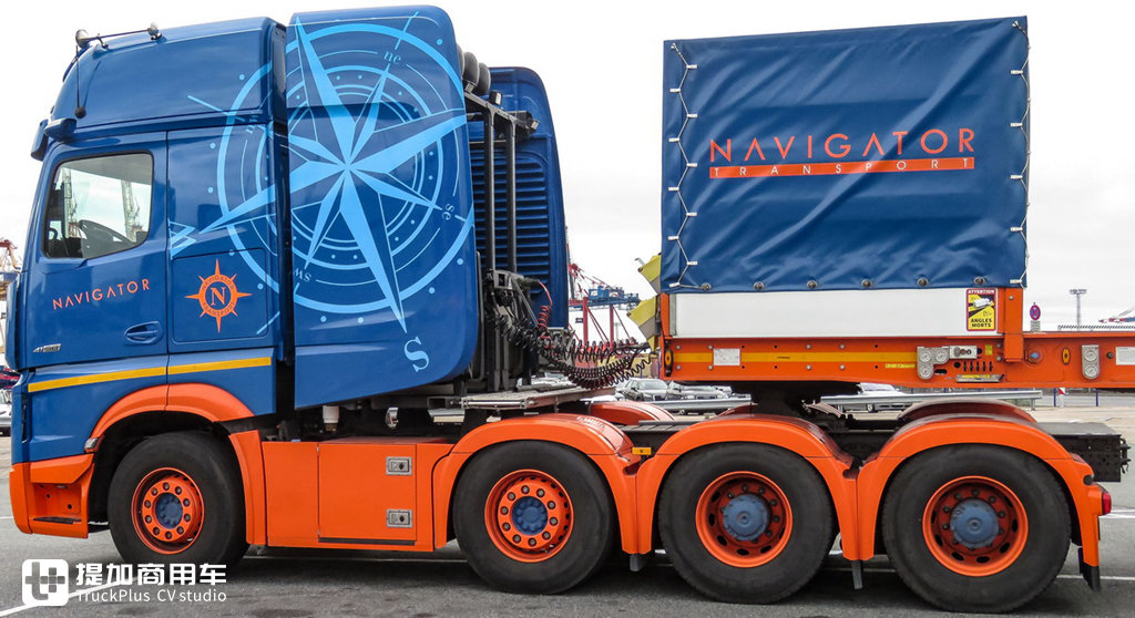 涂装配置都非常独特,带您看一辆新一代奔驰Actros SLT大件牵引车 - 第13张 - 提加商用车网 涂装配置都非常独特,带您看一辆新一代奔驰Actros SLT大件牵引车 - 第13张