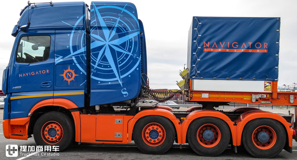 涂装配置都非常独特,带您看一辆新一代奔驰Actros SLT大件牵引车 - 第18张 - 提加商用车网 涂装配置都非常独特,带您看一辆新一代奔驰Actros SLT大件牵引车 - 第18张