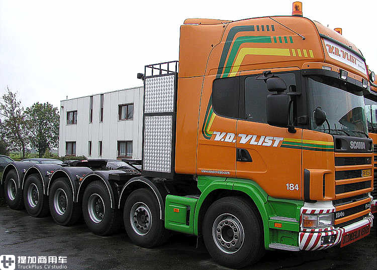 车头和挂车都十分独特 带你看V.D.VLIST公司的斯堪尼亚R490五轴大件车 - 第1张 - 提加商用车网 车头和挂车都十分独特 带你看V.D.VLIST公司的斯堪尼亚R490五轴大件车 - 第1张