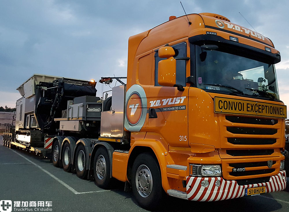 车头和挂车都十分独特 带你看V.D.VLIST公司的斯堪尼亚R490五轴大件车 - 第3张 - 提加商用车网 车头和挂车都十分独特 带你看V.D.VLIST公司的斯堪尼亚R490五轴大件车 - 第3张