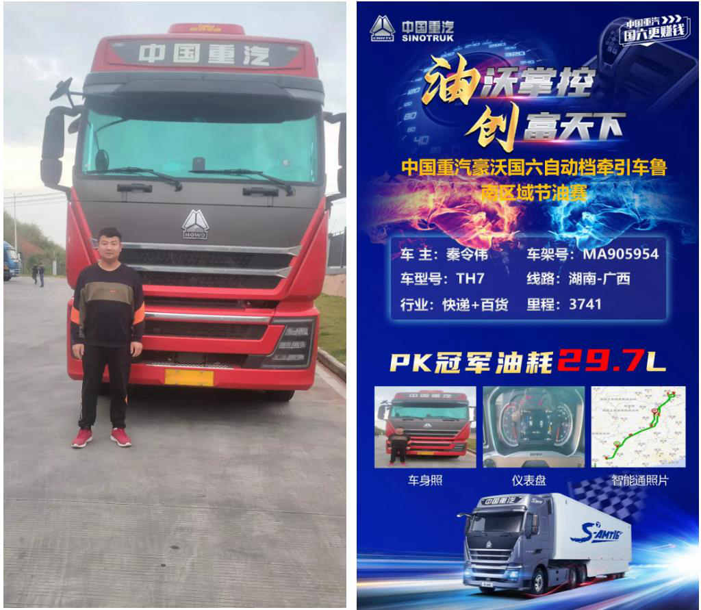 挑战极低油耗!国六豪沃牵引车油耗百公里仅29.7L! - 第2张 - 提加商用车网 挑战极低油耗!国六豪沃牵引车油耗百公里仅29.7L! - 第2张