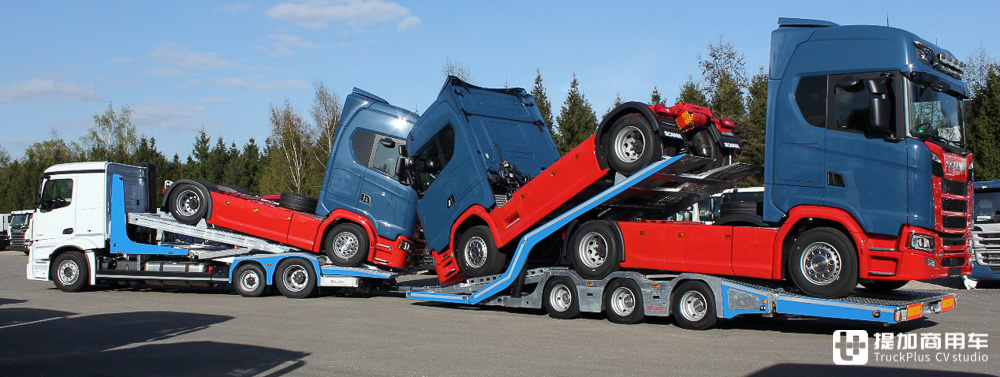 既是普通牵引车 又是卡车运输车和清障车 带您看一辆极其特殊的雷诺premium卡车 提加商用车网