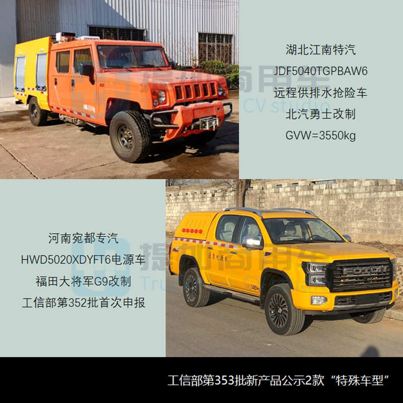 工信部第353批新产品公示之N类皮卡篇 - 第12张 - 提加商用车网 工信部第353批新产品公示之N类皮卡篇 - 第12张