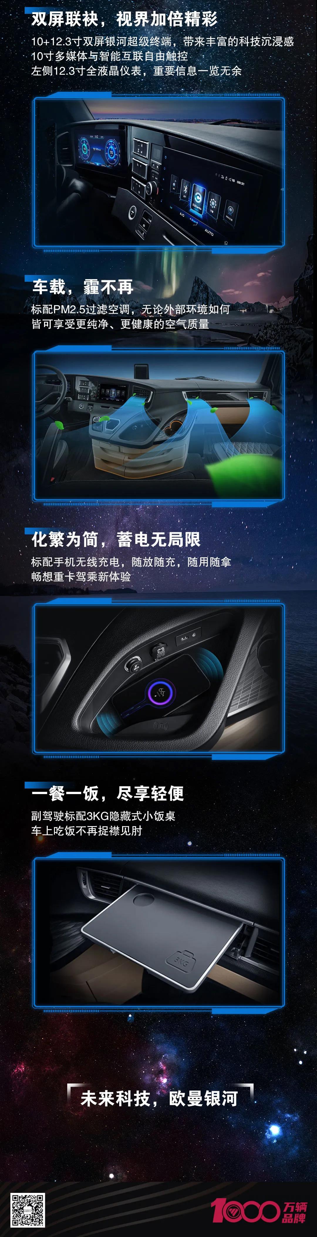 科技范十足！欧曼银河带你重新定义重卡豪华内饰 - 第2张