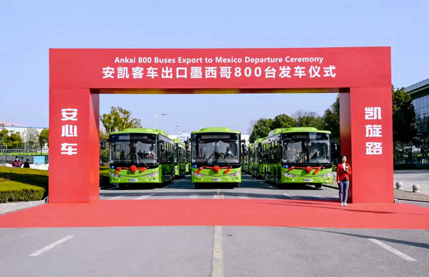 中国客车出口墨西哥最大订单,800台全部搭载玉柴发动机! - 第1张 - 提加商用车网 中国客车出口墨西哥最大订单,800台全部搭载玉柴发动机! - 第1张