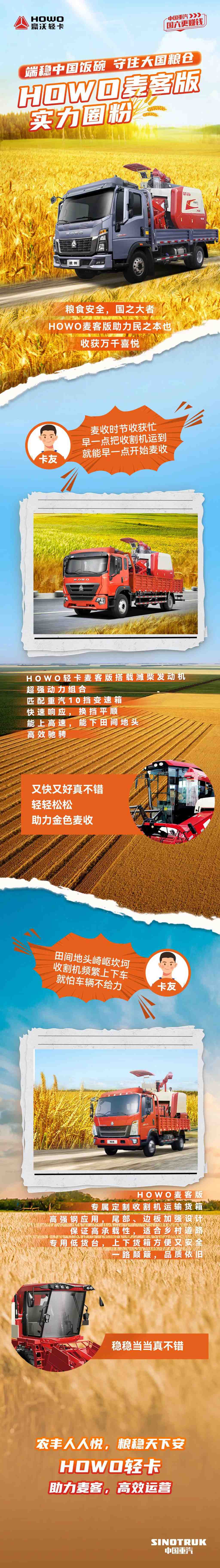 端稳中国饭碗，守住大国粮仓，HOWO麦客版实力圈粉！ - 第1张