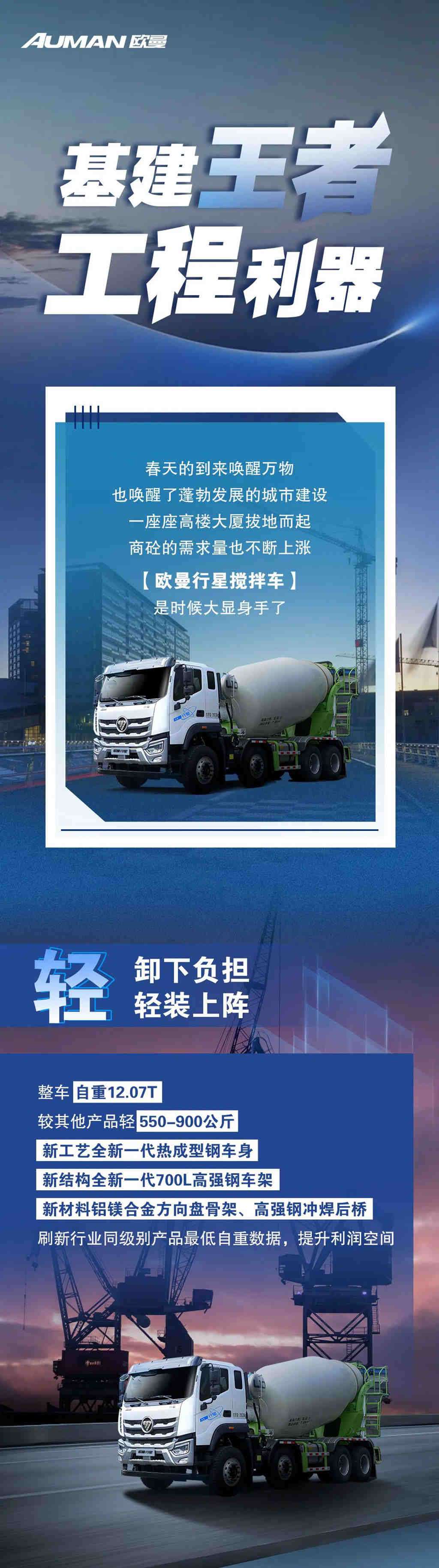 欧曼行星搅拌车，商砼大佬，用实力说话！ - 第1张