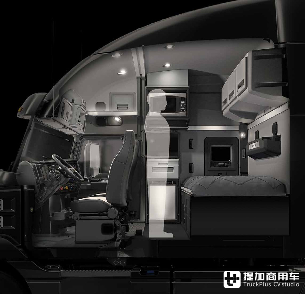 最豪华的美式生活舱之一，也是美国市场上最热销的8级重卡，马克Anthem卡车实拍 - 第14张