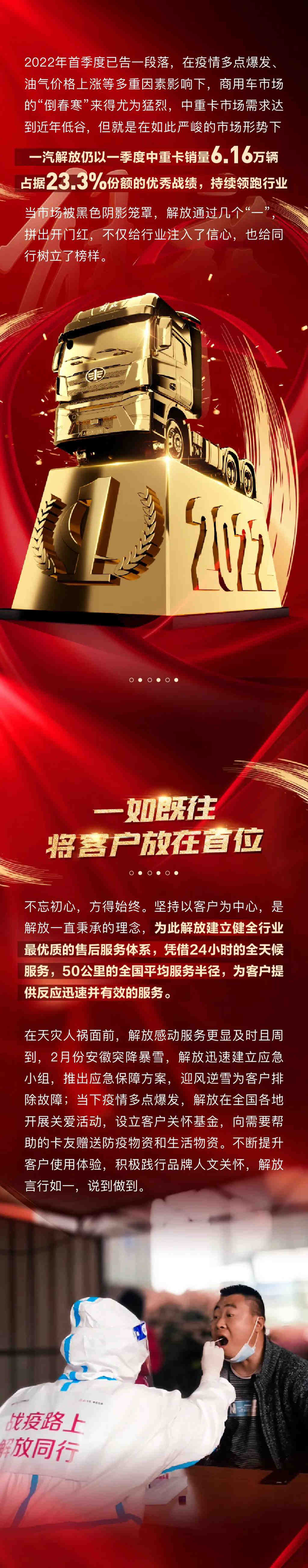 中重卡销量达6.16万辆！解放斩获行业首季销冠！ - 第1张