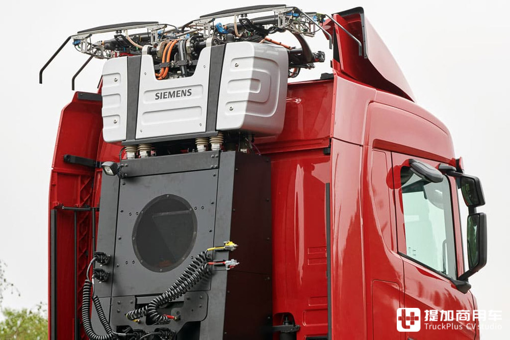 带受电弓的卡车你见过吗？斯堪尼亚R450 Hybrid实拍 - 第12张