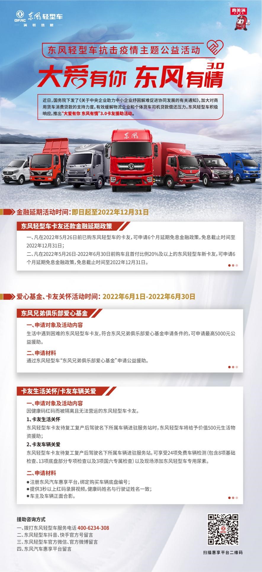 “大爱有你 东风有情”3.0活动开启 东风轻型车援助卡友正行动 - 第1张 - 提加商用车网 “大爱有你 东风有情”3.0活动开启 东风轻型车援助卡友正行动 - 第1张