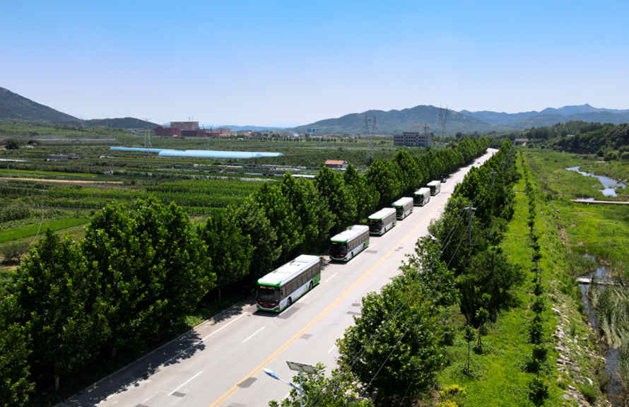 苏州金龙52台纯电动客车助力烟台全国文明典范城市创建