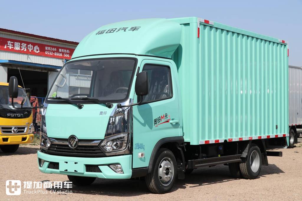 蒂芙尼蓝配色最抢眼,柴油动力更靠谱,原厂箱版奥铃M卡实拍 - 第1张 - 提加商用车网 蒂芙尼蓝配色最抢眼,柴油动力更靠谱,原厂箱版奥铃M卡实拍 - 第1张