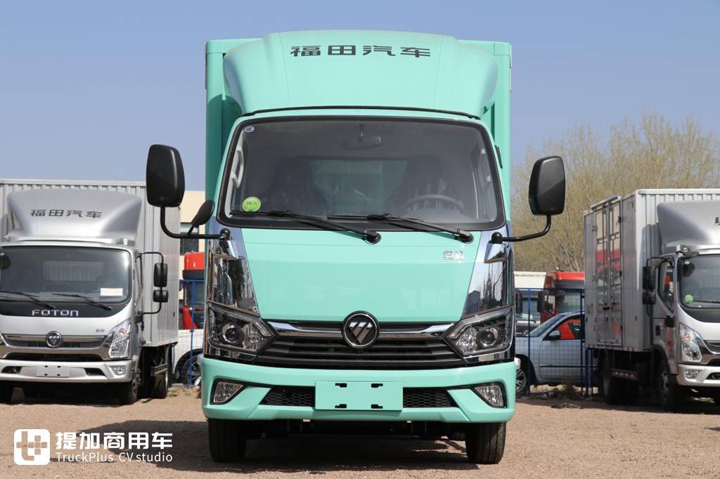 蒂芙尼蓝配色最抢眼,柴油动力更靠谱,原厂箱版奥铃M卡实拍 - 第2张 - 提加商用车网 蒂芙尼蓝配色最抢眼,柴油动力更靠谱,原厂箱版奥铃M卡实拍 - 第2张