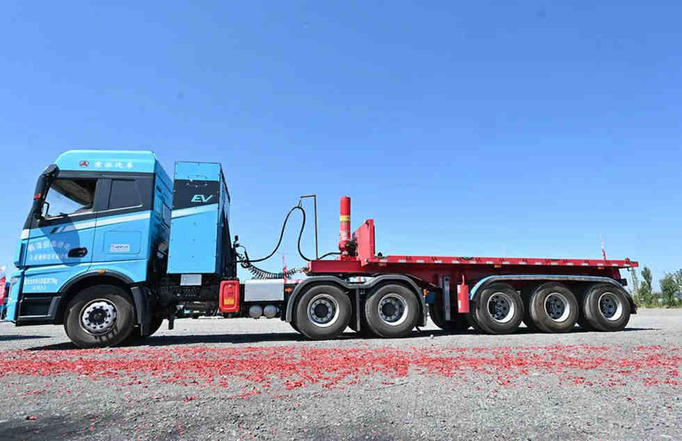 100台!三一电动重卡火热交付大美新疆 - 第4张 - 提加商用车网 100台!三一电动重卡火热交付大美新疆 - 第4张