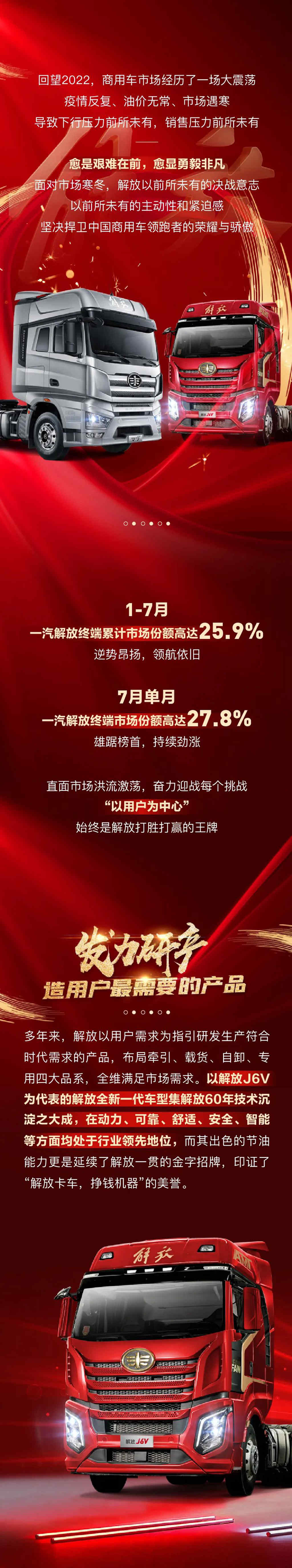 7月份额27.8%，累计25.9%！解放双第一雄踞榜首！ - 第1张