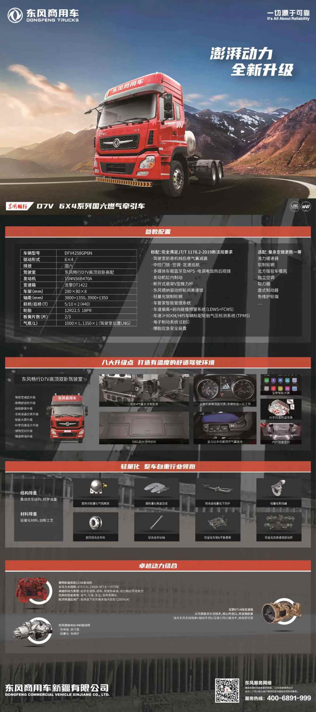 50+24！东风畅行D7V燃气牵引车够绿够轻够燃！ - 第5张
