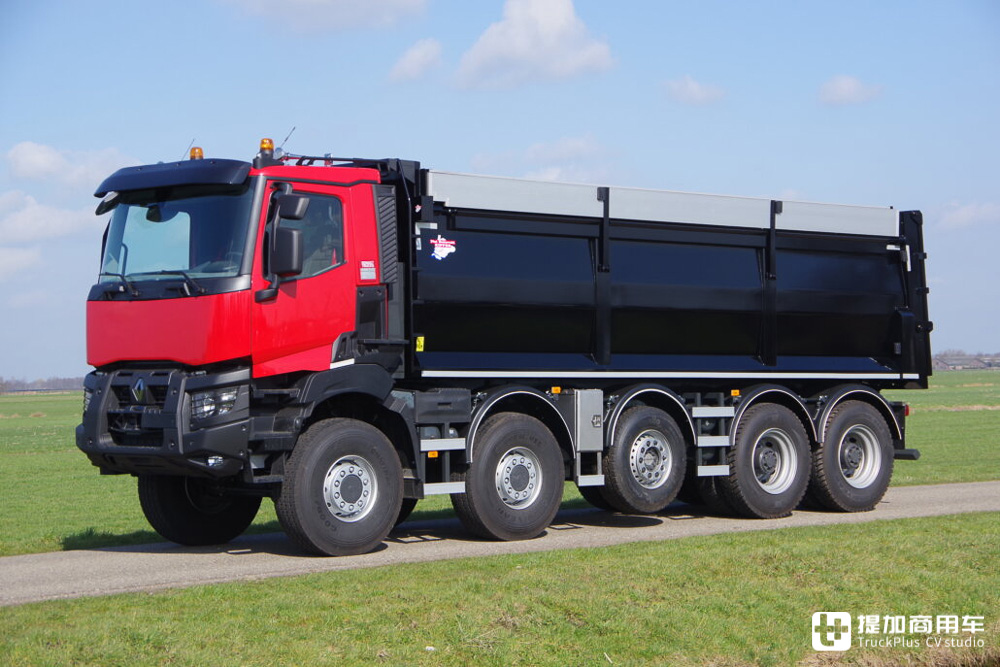 国内见不到的雷诺K系自卸车实拍,五轴10x8驱动,这配置也太强悍了 - 第10张 - 提加商用车网 国内见不到的雷诺K系自卸车实拍,五轴10x8驱动,这配置也太强悍了 - 第10张