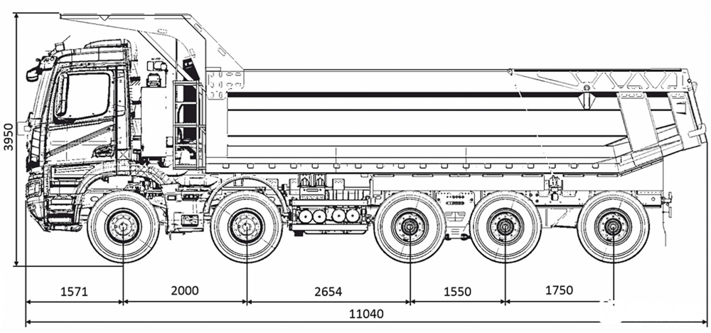 10x6驱动能拉60吨货!俄罗斯卡玛兹65805五轴自卸车实拍 - 第9张 - 提加商用车网 10x6驱动能拉60吨货!俄罗斯卡玛兹65805五轴自卸车实拍 - 第9张