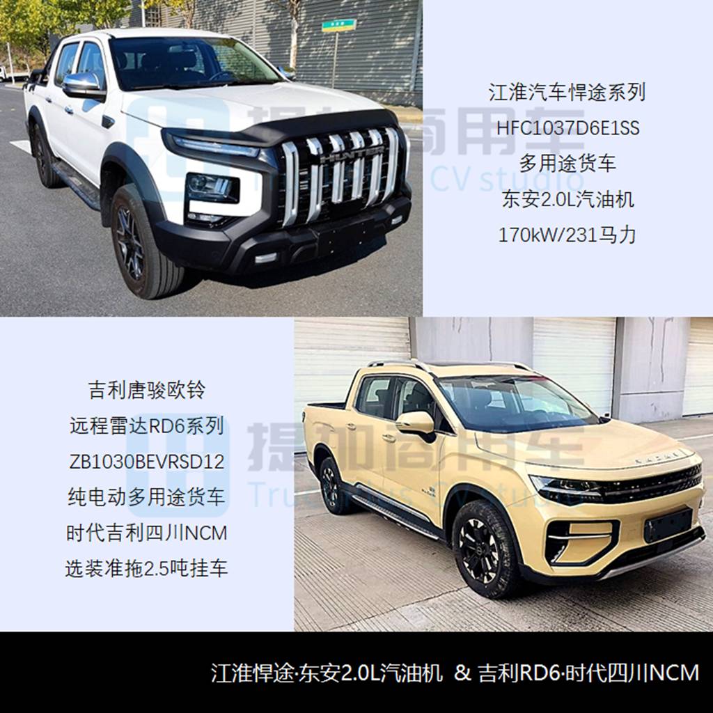行业苦觅新出路,新外观新动力江淮悍途来袭,工信部第365批N类皮卡新产品公示概述 - 第4张 - 提加商用车网 行业苦觅新出路,新外观新动力江淮悍途来袭,工信部第365批N类皮卡新产品公示概述 - 第4张