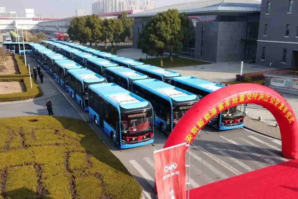 安凯纯电动E9批量交付，助力庐江公交发展提速 - 第3张