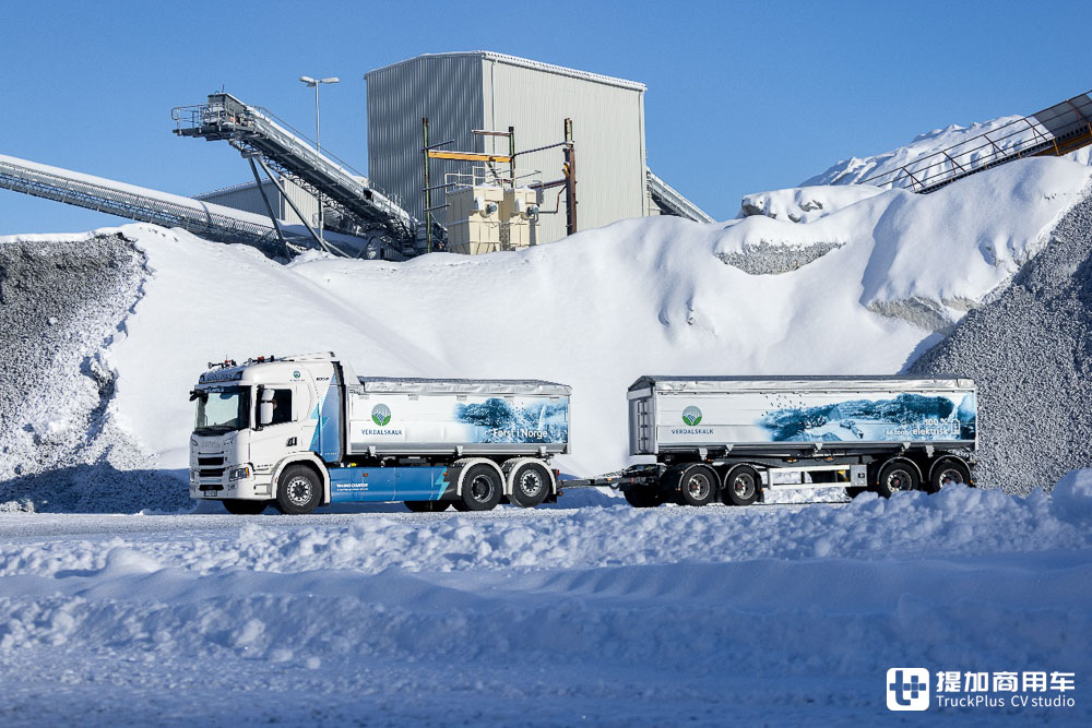 输出612匹马力，总重达66吨，这台”打鸡血“的斯堪尼亚25P是挪威最大电动卡车