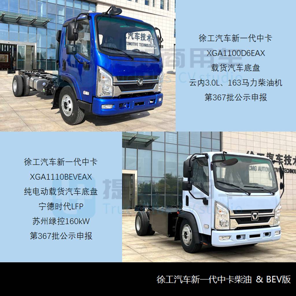 徐工新一代中卡亮相,全顺V363载货底盘抢眼,工信部第366-7批新产品公示之N类底盘篇(下) - 第3张 - 提加商用车网 徐工新一代中卡亮相,全顺V363载货底盘抢眼,工信部第366-7批新产品公示之N类底盘篇(下) - 第3张