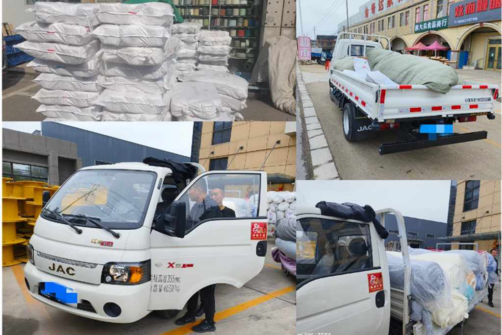 在江南名城常熟,江淮1卡恺达让他的服装运输如鱼得水