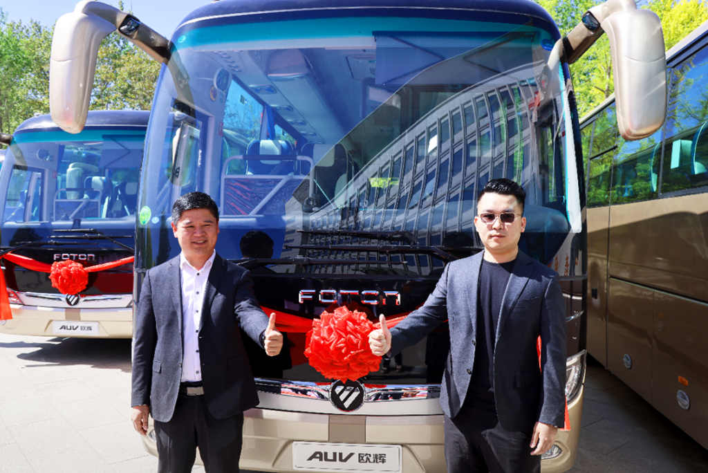 福田欧辉30辆BJ6116城间客车圆满交付沈阳奉天柱