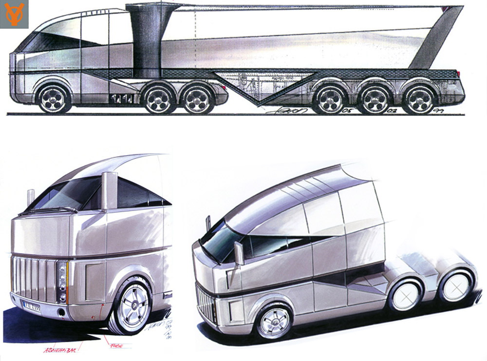 23年前的未来卡车设想,超大生活舱+扇形拓展挂车,回顾Fulda Showtruck 2000 - 第2张 - 提加商用车网 23年前的未来卡车设想,超大生活舱+扇形拓展挂车,回顾Fulda Showtruck 2000 - 第2张