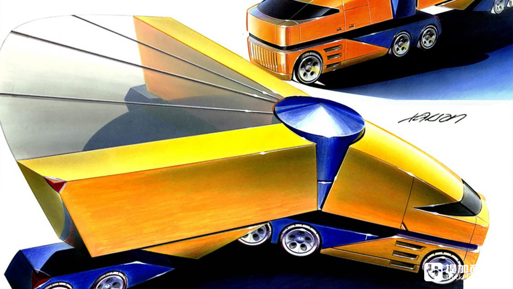 23年前的未来卡车设想,超大生活舱+扇形拓展挂车,回顾Fulda Showtruck 2000 - 第6张 - 提加商用车网 23年前的未来卡车设想,超大生活舱+扇形拓展挂车,回顾Fulda Showtruck 2000 - 第6张