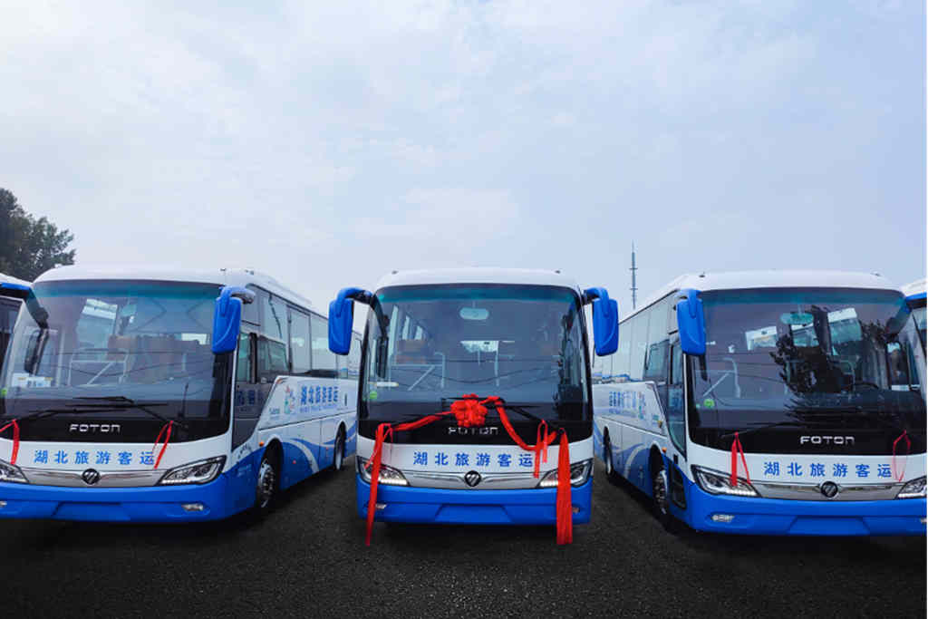 批量福田欧辉BJ6906顺利交付宜昌市寰鹏客运