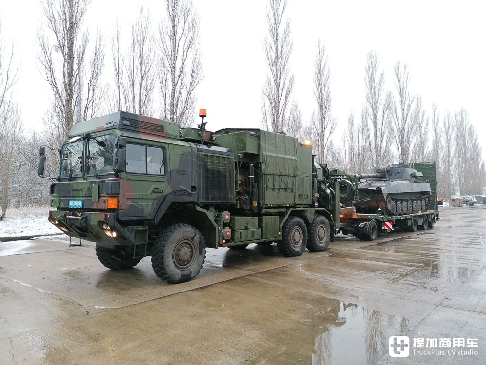配随车吊的军用清障车,安普改装,实拍莱茵金属曼恩HX 42M 6x6军卡 - 第19张 - 提加商用车网 配随车吊的军用清障车,安普改装,实拍莱茵金属曼恩HX 42M 6x6军卡 - 第19张