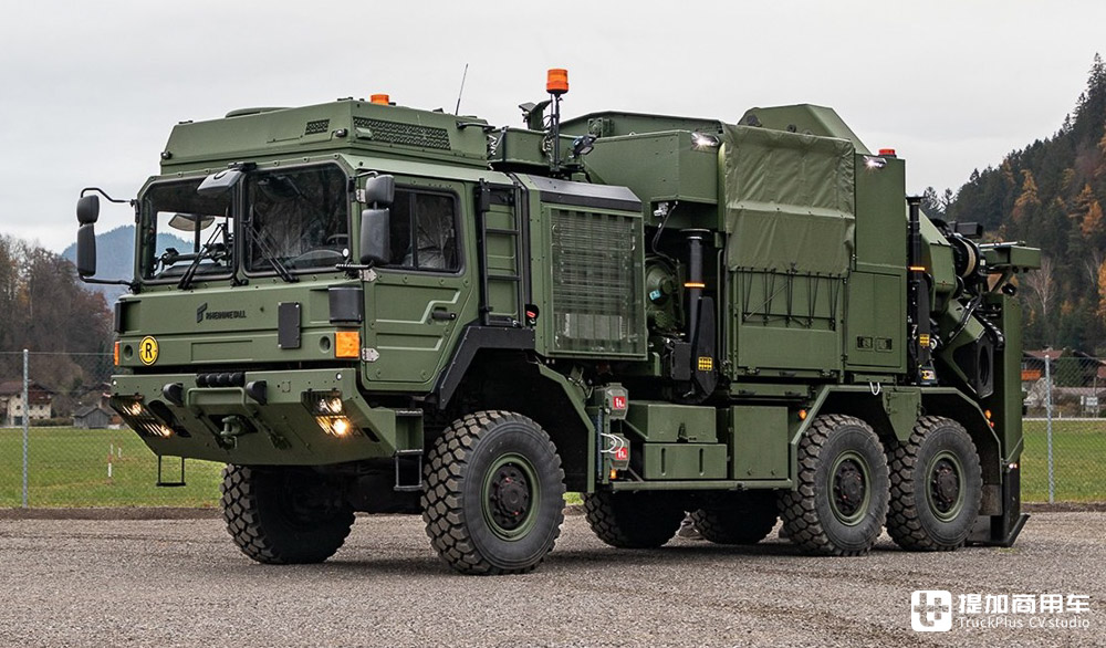 配随车吊的军用清障车,安普改装,实拍莱茵金属曼恩HX 42M 6x6军卡 - 第3张 - 提加商用车网 配随车吊的军用清障车,安普改装,实拍莱茵金属曼恩HX 42M 6x6军卡 - 第3张