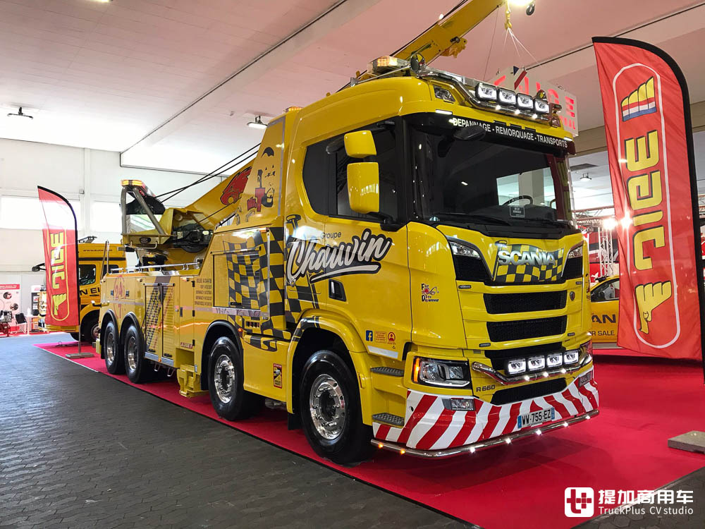 各类清障车争奇斗艳，欧卡七姐妹齐亮相，带你逛德国IFBA 2023清障车展