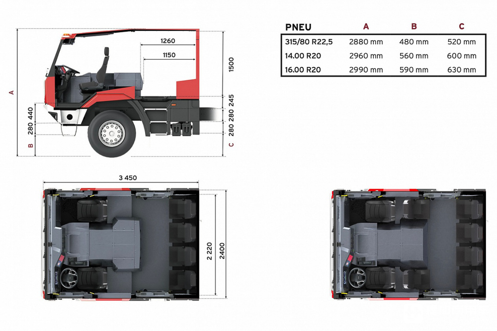 新增双排驾驶室，风冷V8、V12配内饰大屏，实拍新一代太脱拉Force - 第19张