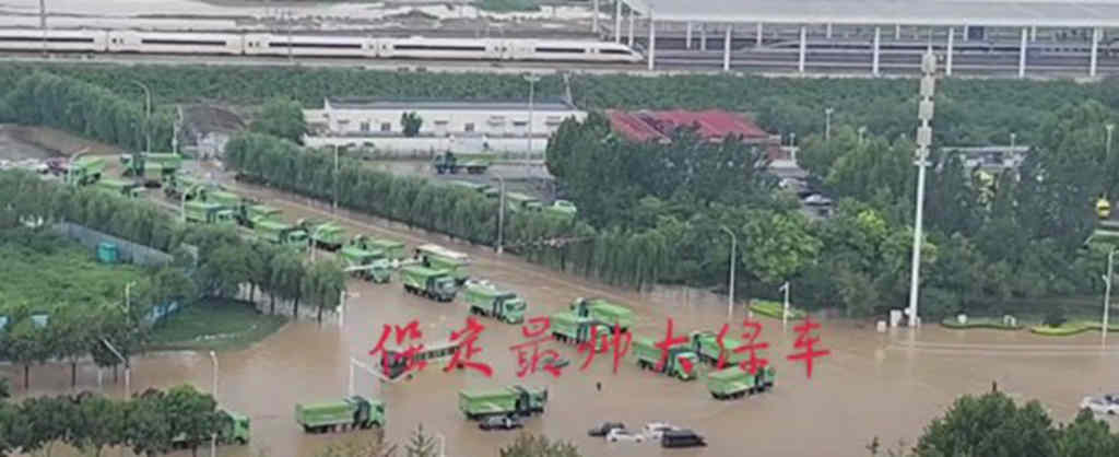 极速救援，乘龙H5新能源渣土车助力千名旅客解困 - 第1张