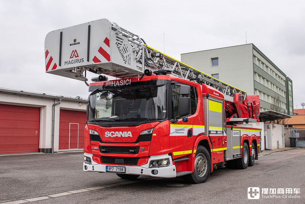 斯堪尼亚L360低入口卡车底盘打造,全球最高曲臂云梯车,带你看马基路斯M42L-AS云梯车 - 第1张 - 提加商用车网 斯堪尼亚L360低入口卡车底盘打造,全球最高曲臂云梯车,带你看马基路斯M42L-AS云梯车 - 第1张