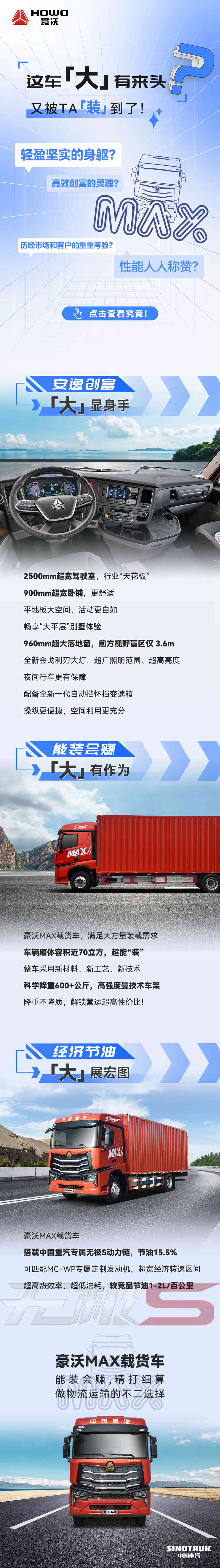 中国重汽豪沃MAX载货车大有来头 又被他“装”到了 - 第1张