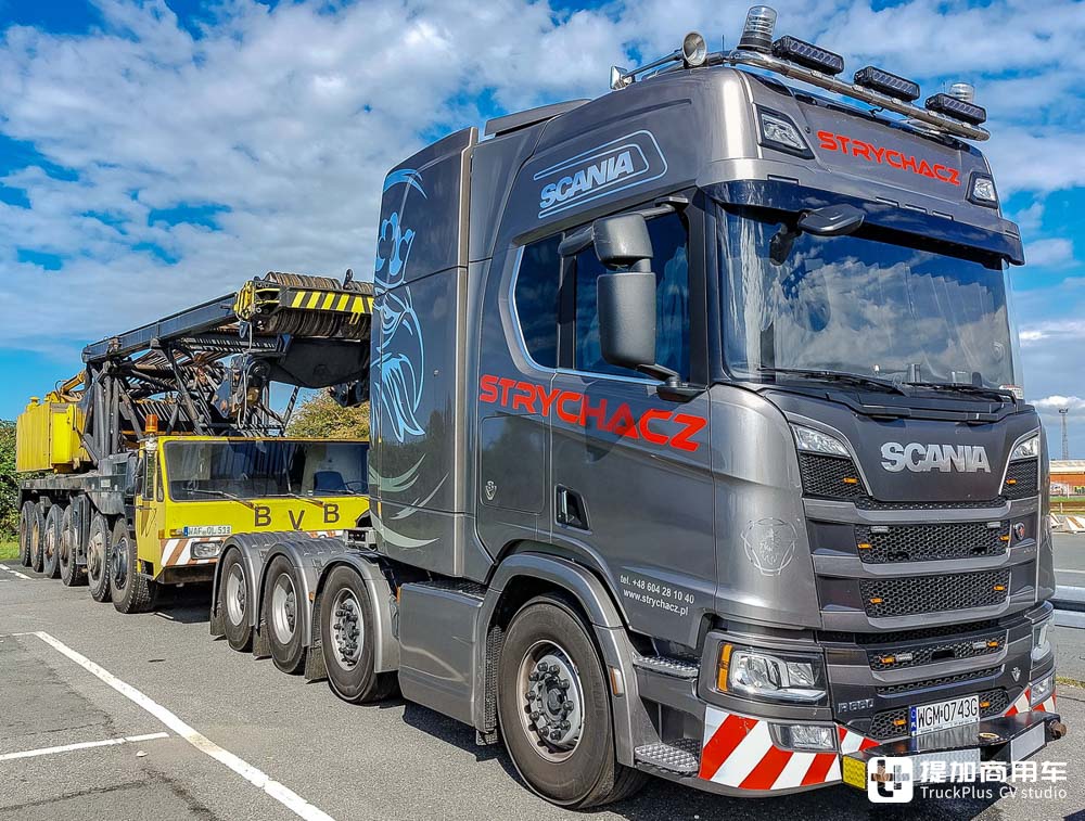 新一代660匹V8发动机加持,这台斯堪尼亚R 660 8x4大件车真有看点 - 第1张 - 提加商用车网 新一代660匹V8发动机加持,这台斯堪尼亚R 660 8x4大件车真有看点 - 第1张