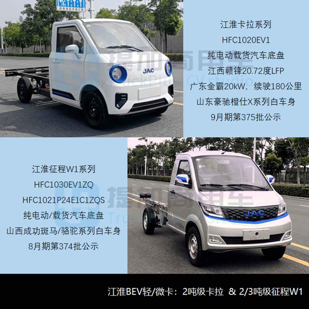 江淮“组合拳”齐发聚焦轻型车市场，福田重启驭菱VQ序列，2023年三季度公示N类货车底盘新品盘点 - 第5张