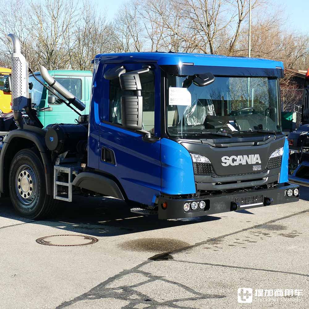五轴10x4驱动,爆改低入口驾驶室,全球首台斯堪尼亚P 410 XT低入口卡车实拍