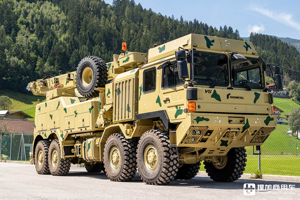8x8驱动,军卡底盘+安普上装,实拍莱茵金属曼恩HX 8x8重型清障车 - 第2张 - 提加商用车网 8x8驱动,军卡底盘+安普上装,实拍莱茵金属曼恩HX 8x8重型清障车 - 第2张