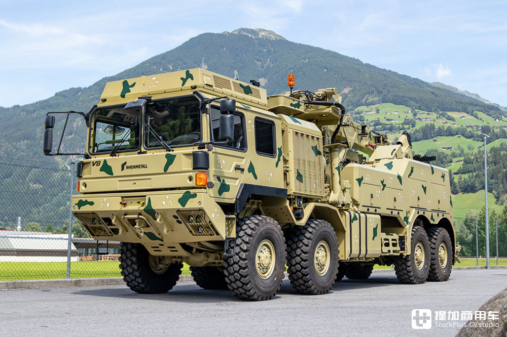 8x8驱动,军卡底盘+安普上装,实拍莱茵金属曼恩HX 8x8重型清障车 - 第4张 - 提加商用车网 8x8驱动,军卡底盘+安普上装,实拍莱茵金属曼恩HX 8x8重型清障车 - 第4张