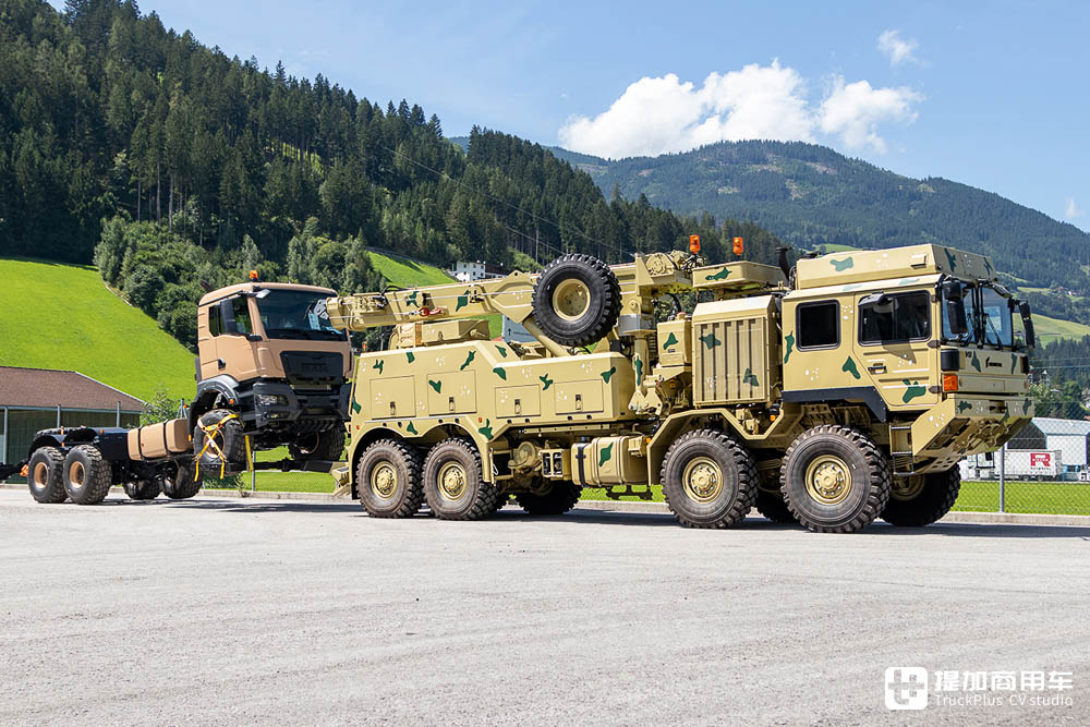 8x8驱动,军卡底盘+安普上装,实拍莱茵金属曼恩HX 8x8重型清障车 - 第11张 - 提加商用车网 8x8驱动,军卡底盘+安普上装,实拍莱茵金属曼恩HX 8x8重型清障车 - 第11张
