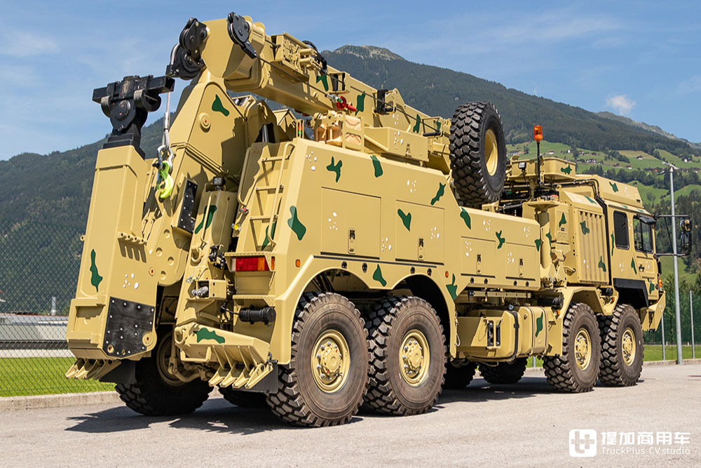 8x8驱动,军卡底盘+安普上装,实拍莱茵金属曼恩HX 8x8重型清障车 - 第14张 - 提加商用车网 8x8驱动,军卡底盘+安普上装,实拍莱茵金属曼恩HX 8x8重型清障车 - 第14张