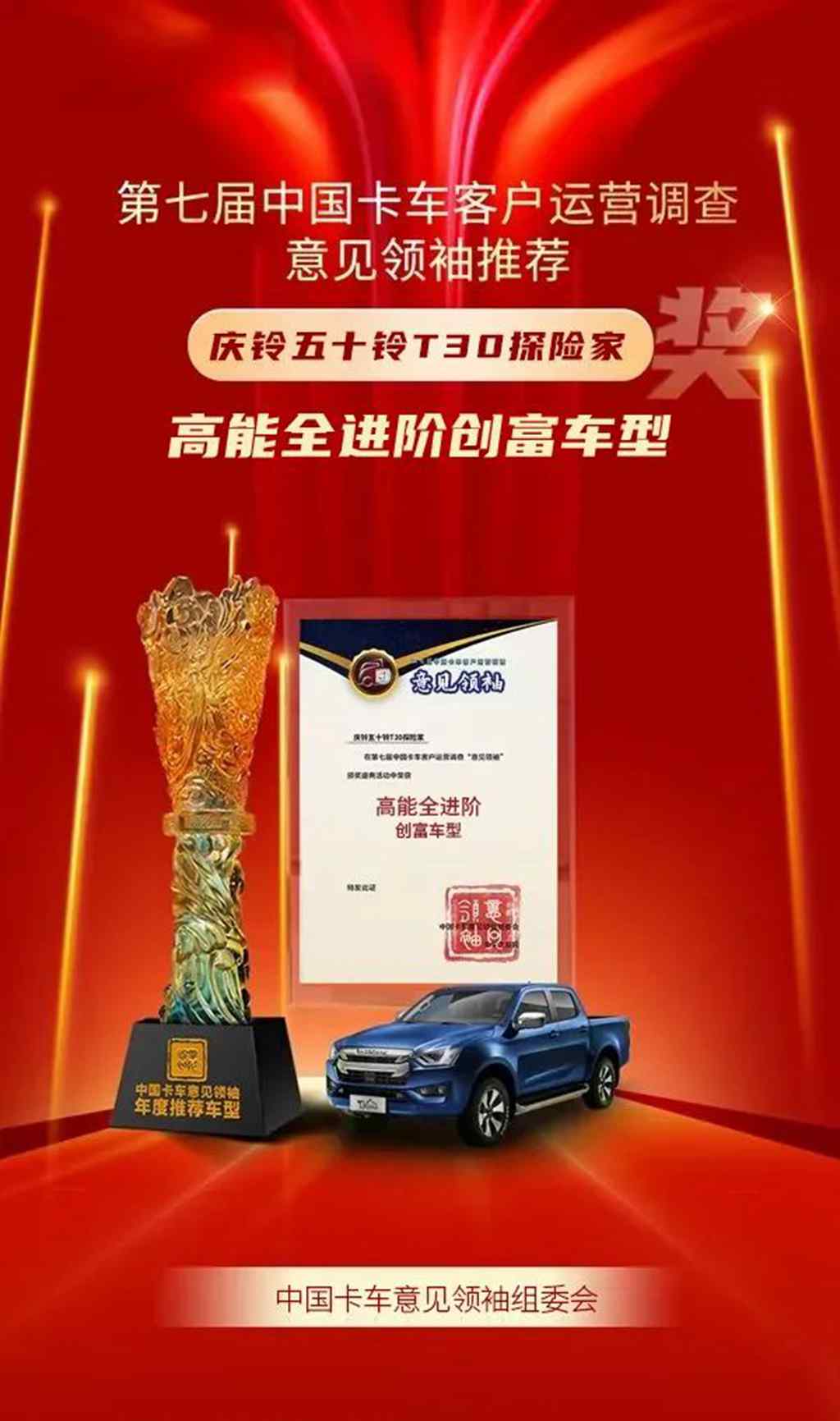 兔年盘点:庆铃五十铃2023夺奖荣耀时光 - 第5张 - 提加商用车网 兔年盘点:庆铃五十铃2023夺奖荣耀时光 - 第5张