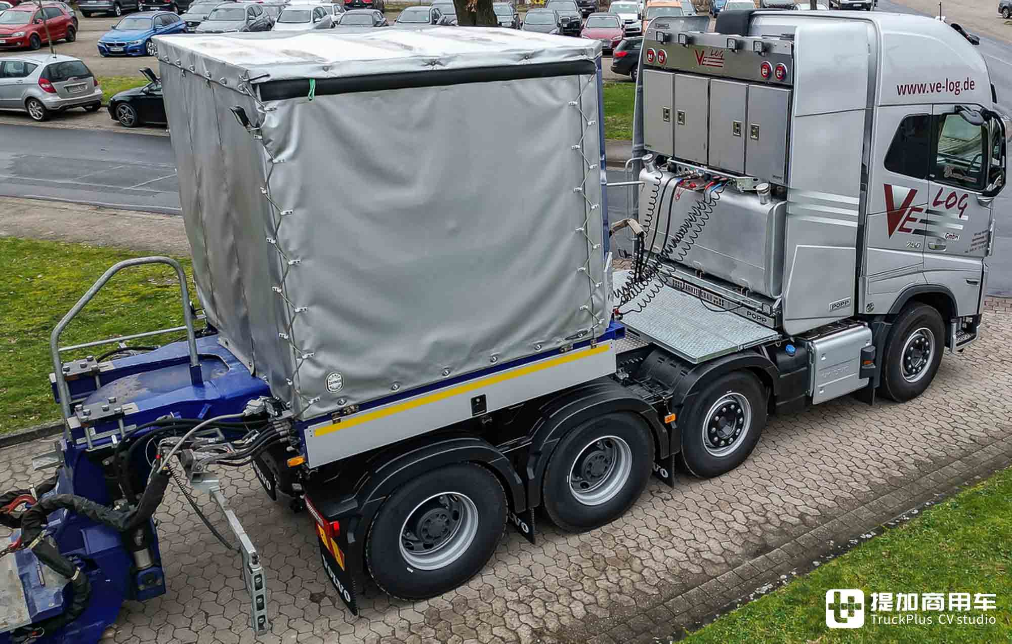 近两层楼高的矿用自卸如何运输?带你看沃尔沃FH 16 750大件车轻松拿捏